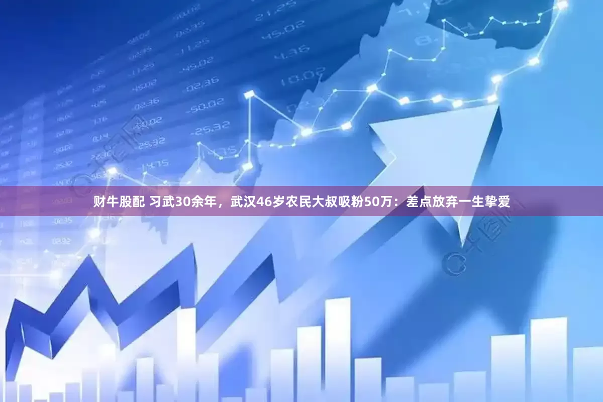 财牛股配 习武30余年，武汉46岁农民大叔吸粉50万：差点放弃一生挚爱